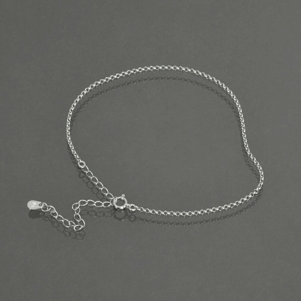 アンクレット チェーン PT850 プラチナ ロールチェーン 幅1.7mm 長さ24cm｜アンクレットチェーン チェーンアンクレット 鎖 850pt 貴金属 ジュエリー レディース メンズ｜ジュエリー＆ネックレス RUBBY