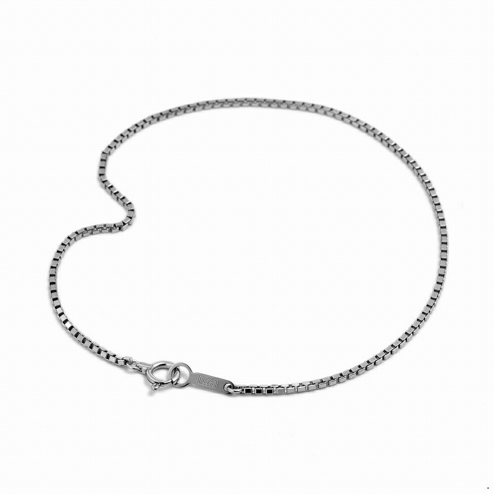Pt850 プラチナベネチアンチェーンブレスレット チェーン ブレスレット pt850 プラチナ ベネチアン1.5φ 幅約 1.4