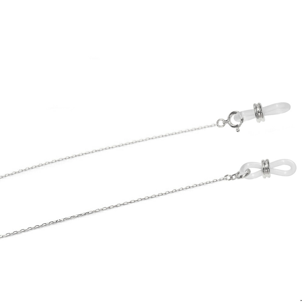 メガネチェーン PT850 プラチナ グリームカット入り4面カットロング小豆チェーン（Wドーナツ型） 幅1.4mm 長さ70cm 眼鏡チェーン｜鎖 850pt 貴金属 ジュエリー レディース メンズ 83,706円