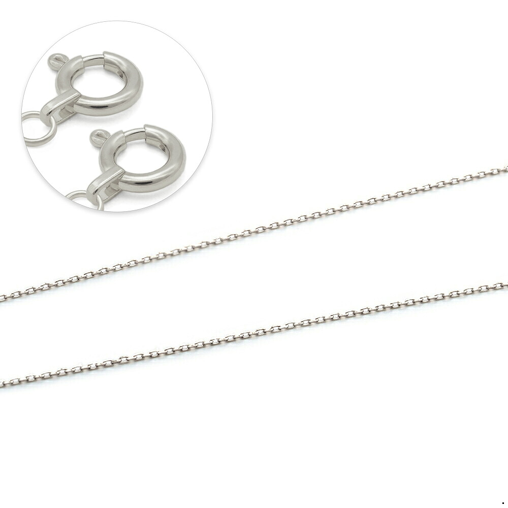 マスクチェーン PT850 プラチナ グリームカット入り4面カット小豆チェーン 幅1.0mm 長さ70cm|鎖 850pt 貴金属 ジュエリー レディース メンズ|ジュエリー&ネックレス RUBBY