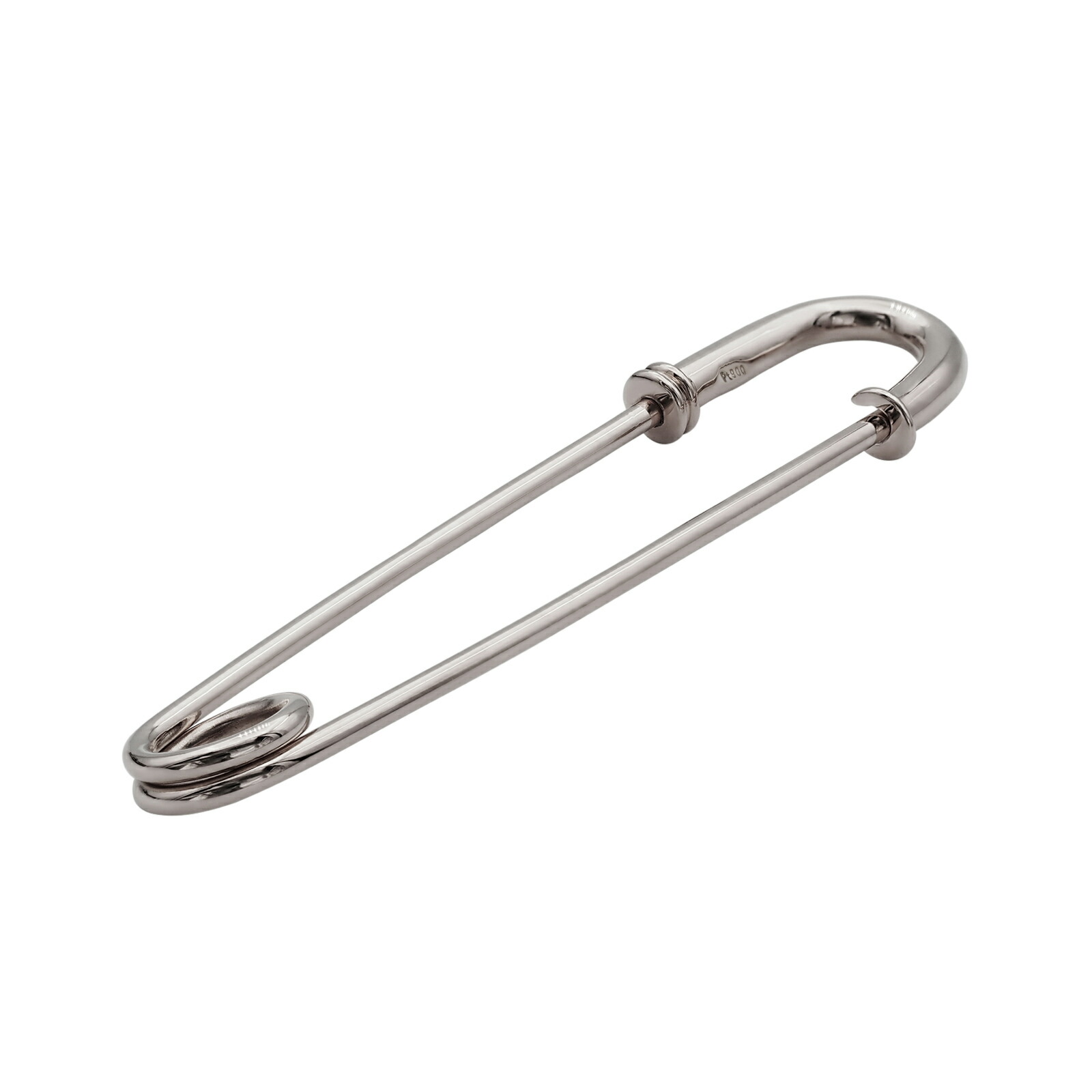 【1個売り】 安全ピン PT900 プラチナ ネジ切り安全ピン 縦55.0mm 横12.0mm 線径1.4mm スナッピン セーフティピン｜手芸用品 金具 飾り パーツ 部品 900pt 貴金属 91,960円