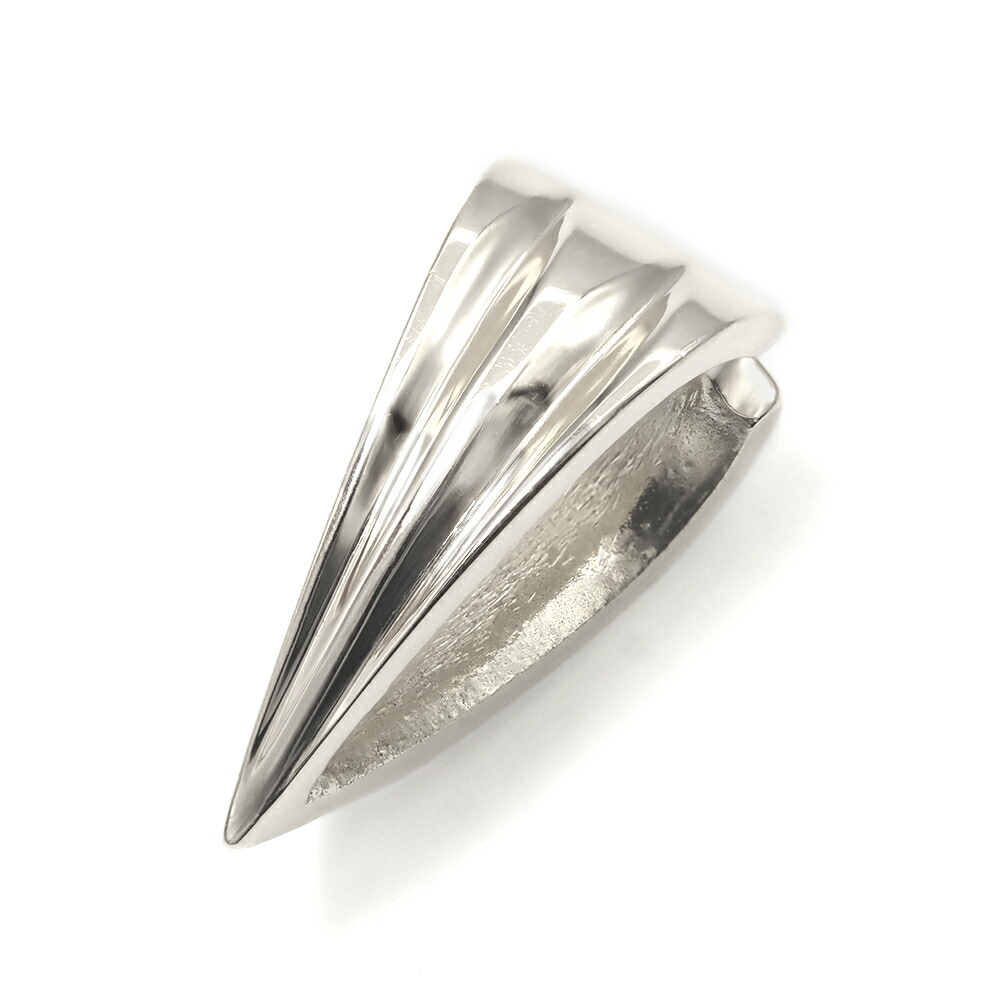 【1個売り】 バチカン PT900 プラチナ 溝入りバチカン 縦10.5mm 横5.0mm ペンダントトップ用｜手芸用品 金具 飾り パーツ 部品 900pt 貴金属