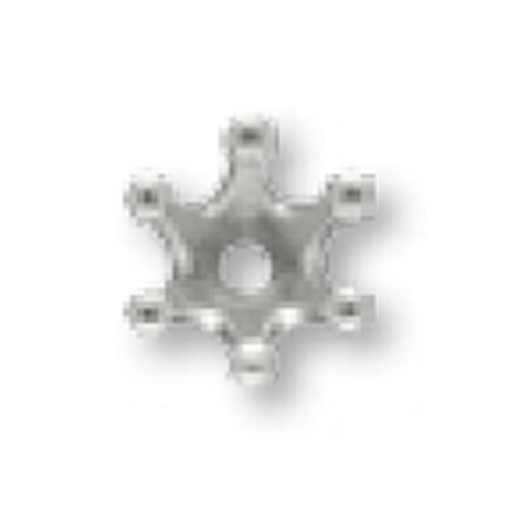 【1個売り】 石枠 PT900 プラチナ 6本ジャケット冠爪空枠 0.1コンピュータ断層撮影法用 石座 基礎 シャトン｜手芸装置 金具 飾りつけ 部分品 部分品 900pt 貴金属
