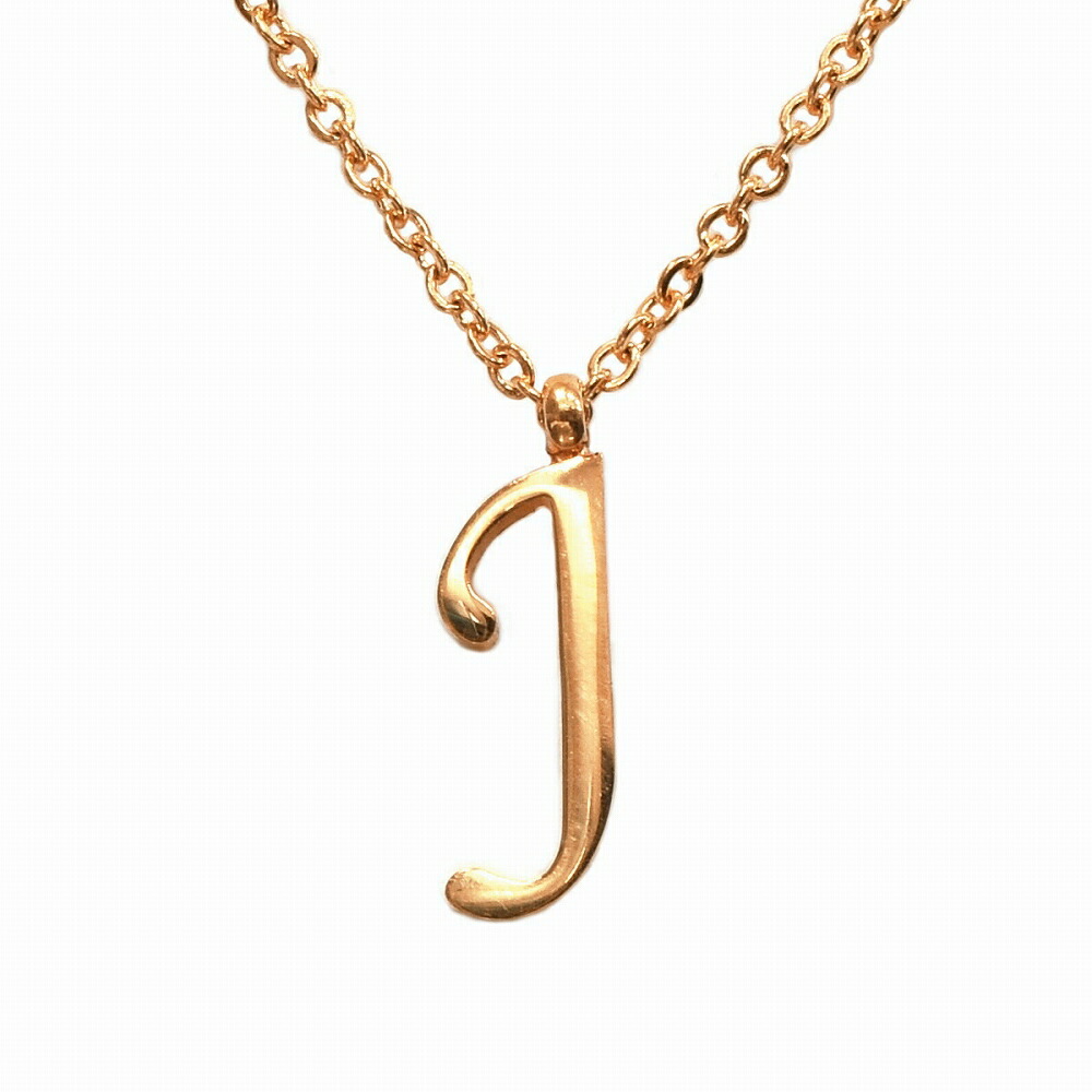 ペンダントトップ サージカルステンレス D イニシャルのペンダント 金色 ゴールド ネックレスチェーン付き アルファベット 文字｜医療用ステンレス  アクセサリー レディース メンズ ジュエリー＆ネックレス RUBBY