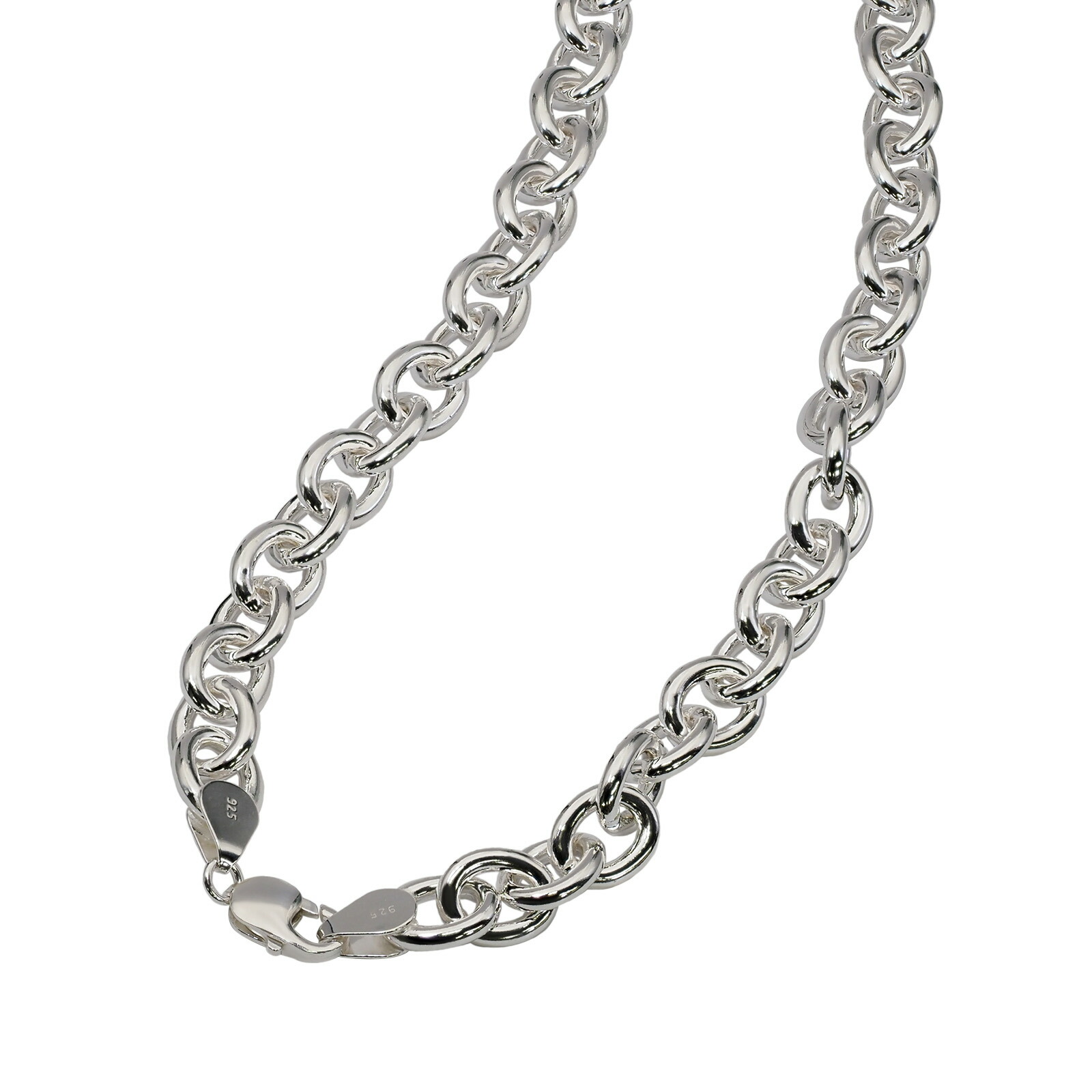 楽天市場】ネックレス チェーン シルバー925 小豆チェーン 幅10.0mm 長