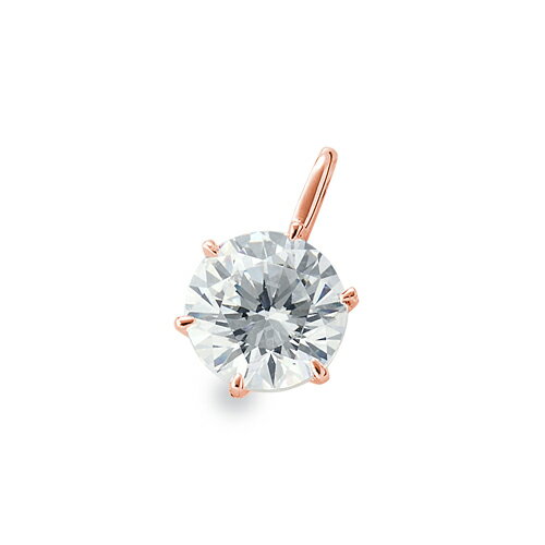 ペンダントトップ 18金 ピンクゴールド 天然石 一粒ペンダント 主石の直径約5.2mm 六本爪留め ペンダントヘッドのみ｜K18PG k18 18k 貴金属 ジュエリー レディース メンズ｜ジュエリー＆ネックレス RUBBY