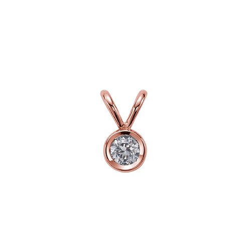 ペンダントトップ 18金 ピンクゴールド 天然石 一粒ペンダント 主石の直径約5.2mm ダブルバチカン ちょこ留め ペンダントヘッドのみ｜K18PG k18 18k 貴金属 ジュエリー レディース メンズ
