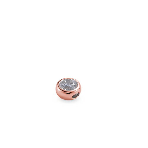 ペンダントトップ 18金 ピンクゴールド 天然石 一粒スルーペンダント 主石の直径約3.8mm 伏せ込み ペンダントヘッドのみ|K18PG k18 18k 貴金属 ジュエリー レディース メンズ|ジュエリー&ネックレス RUBBY