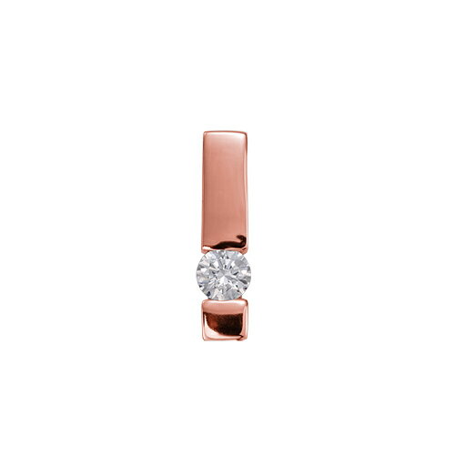 ペンダントトップ 18金 ピンクゴールド 天然石 一粒ペンダント 主石の直径約4.8mm レール留め ペンダントヘッドのみ｜K18PG k18 18k 貴金属 ジュエリー レディース メンズ