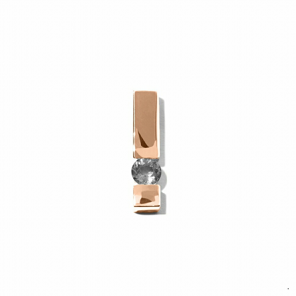 ペンダントトップ 18金 ピンクゴールド 天然石 一粒ペンダント 主石の直径約5.2mm レール留め ペンダントヘッドのみ｜K18PG k18 18k 貴金属 ジュエリー レディース メンズ