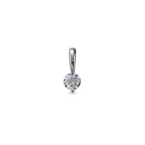 ペンダントトップ 18金 ホワイトゴールド 天然石 一粒ペンダント 主石の直径約3.8mm 二本爪留め ペンダントヘッドのみ|K18WG k18 18k 貴金属 ジュエリー レディース メンズ