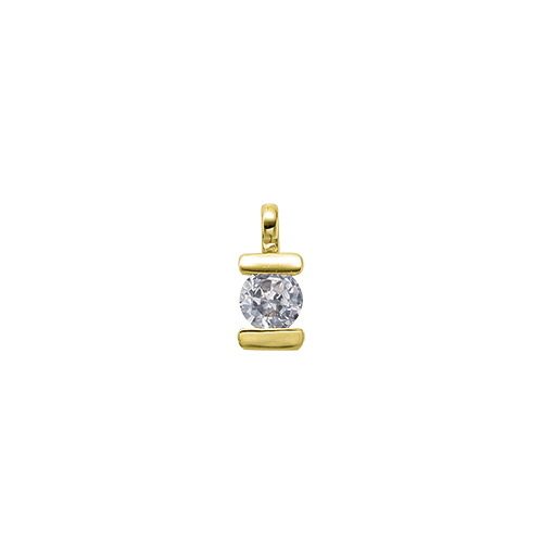ペンダントトップ 18金 イエローゴールド 天然石 一粒ペンダント 主石の直径約3.8mm レール留め ペンダントヘッドのみ｜K18YG k18 18k 貴金属 ジュエリー レディース メンズ