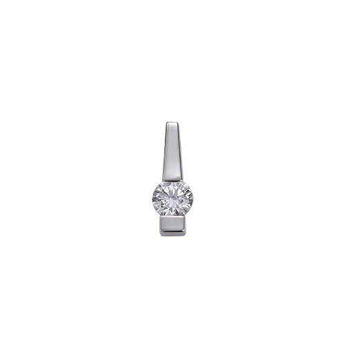 ペンダントトップ PT900 プラチナ 天然石 一粒ペンダント 主石の直径約3.8mm レール留め ペンダントヘッドのみ｜900pt 貴金属 ジュエリー レディース メンズ｜ジュエリー＆ネックレス RUBBY