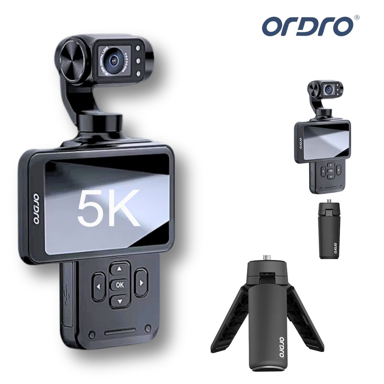 楽天市場】ポケットカメラ Ordro M3 ハンディ型5Kビデオカメラ