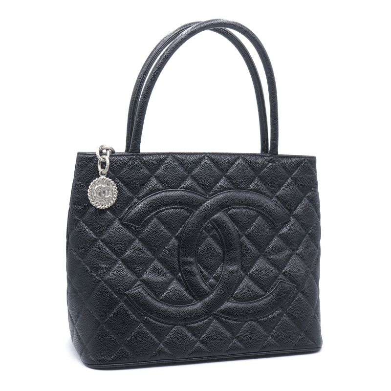 【美品・レアモデル】シャネル　マトラッセ トートバッグ　ハンド　レザー　黒 楽天市場】【バッグ】CHANEL シャネル マトラッセ キャビアスキン 復刻