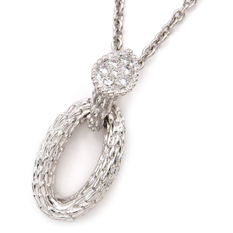 Boucheron セルパンボエム K18 PG ダイヤモンド ネックレスXS ブシュロン ペンダントネックレス K18PG ダイヤ8P(0.14ct
