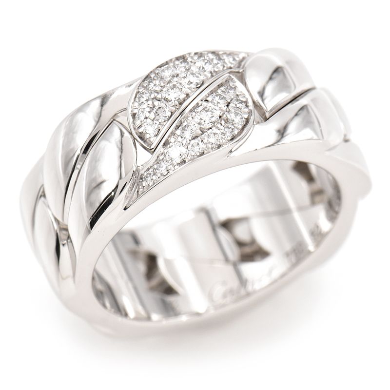 楽天市場】[返品OK]カルティエ ラドーニャリング #52 12号 K18WG  