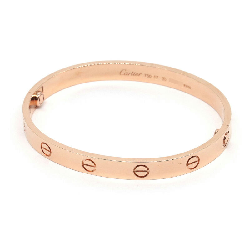 カルティエ K18PG ラブ ブレスレット サイズ17 B6032617 LOVE（Cartier） カルティエ ブレスレット LOVE ラブブレス