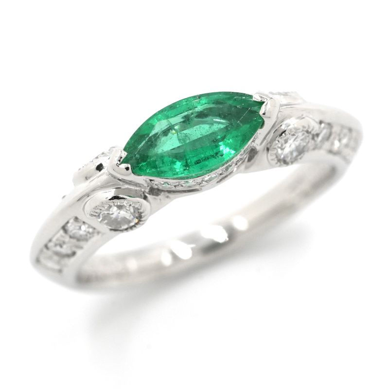 楽天市場】【ｾｰﾙ】エメラルド 0.65ct リング 12.5号 PT900 (Pm