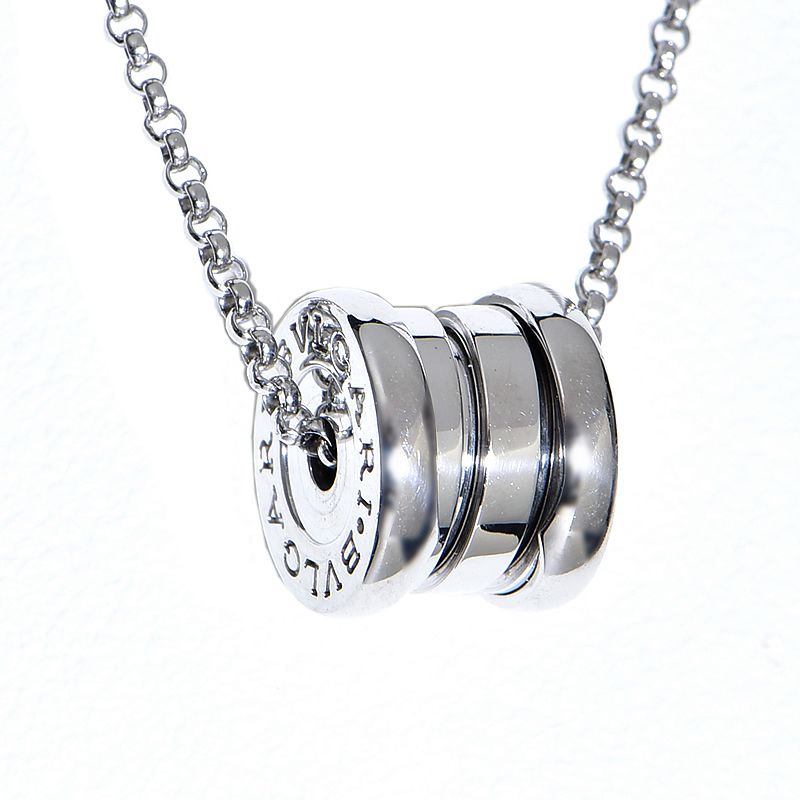 【楽天市場】[返品OK] ブルガリ ビー・ゼロワンネックレス 360310 K18WG B.zero1ネックレス ビーゼロワンネックレス ...
