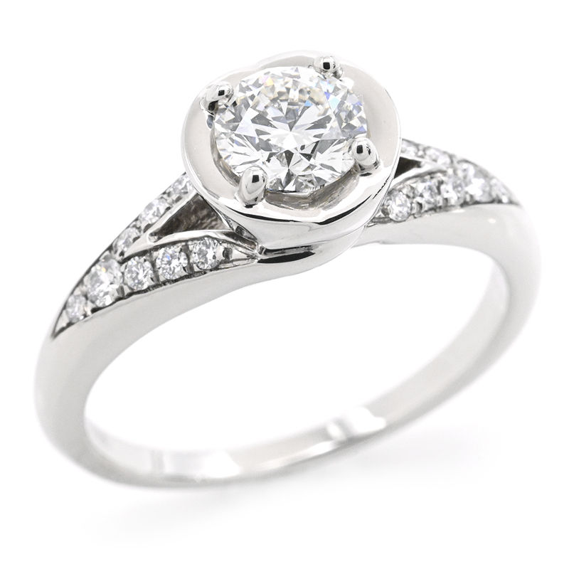 [返品OK] ブルガリ Hカラー/VS-1/Excellent/0.42ct ダイヤモンド インコントロダモーレリング 8号 Pt950 婚約指輪 プラチナ 地金4.6g 【中古】【送料無料】