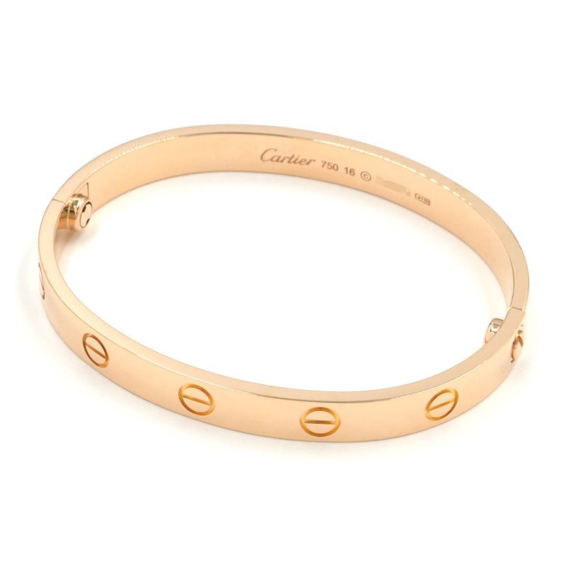 [返品OK] カルティエ ラブブレスレット クラシックモデル #16 B6035616 K18PG LOVEブレスレット 18金 ピンクゴールド 地金29.0g 【中古】【送料無料】｜コレクションシバ