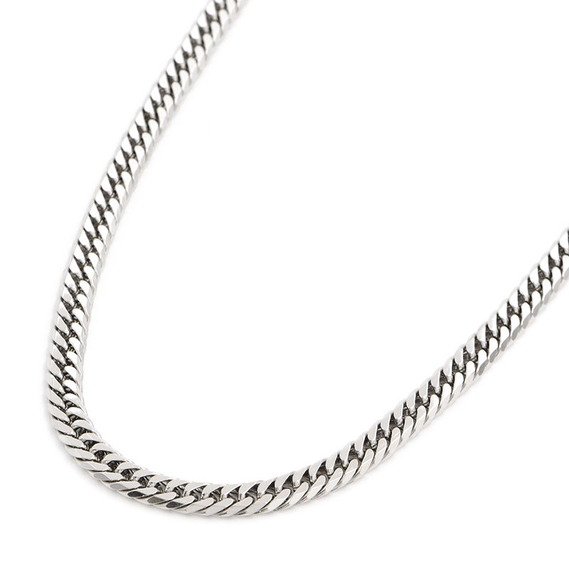 [返品OK] 喜平ネックレス 6面ダブル 50cm 30.3g Pt850 造幣局検定刻印 プラチナ キヘイネックレス【中古】【送料無料】
