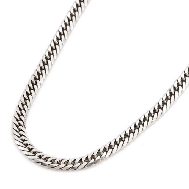 [返品OK] 喜平ネックレス 6面ダブル 50cm 30.6g Pt850 造幣局検定刻印 プラチナ キヘイネックレス【中古】【送料無料】