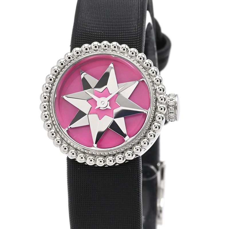 Dior ピンク文字盤 メッシュバンド 時計 Dior ピンク文字盤 メッシュバンド 時計 Dior ピンク文字盤 メッシュ