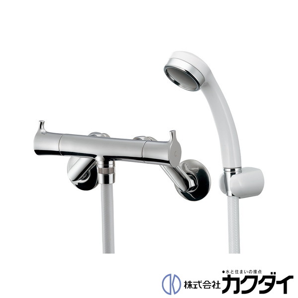 カクダイ KAKUDAI【139-024】2ハンドルシャワー専用混合栓|施主のミカタ