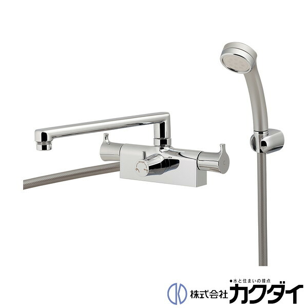 カクダイ KAKUDAI【152-212】2ハンドルシャワー混合栓(一時止水)