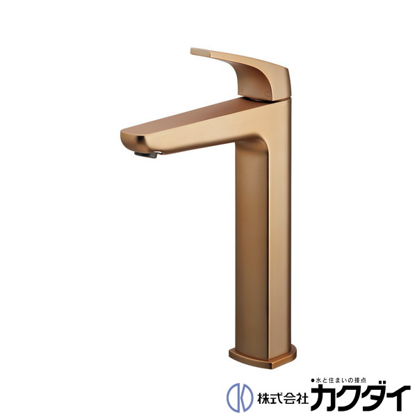 カクダイ KAKUDAI【183-357C-GB】シングルレバー混合栓(トール) シャンパンゴールド 混合水栓 蛇口 旧品番183-320-GB