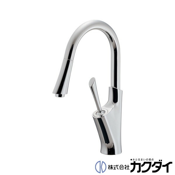 カクダイ KAKUDAI【183-349A-CH】シングル生き胆練りあわせる栓 練りあわせる水栓 水道の栓 旧品番183-345
