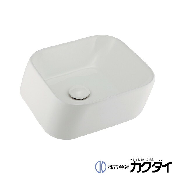 カクダイ KAKUDAI※製造業者直送のみ※【493-239-W】※角型室内用便器器 白いこと 瀬戸もの製