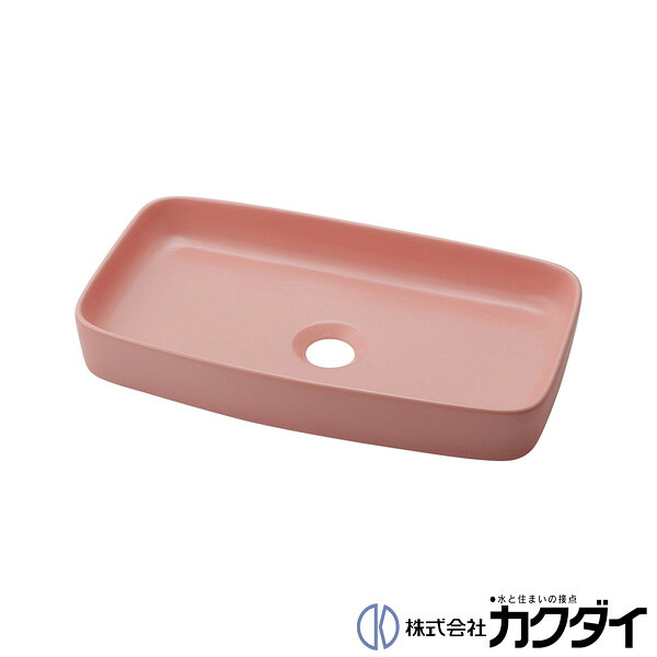 カクダイ KAKUDAI※製造会社直送のみ※【493-242-P】※角型幼児用便器器 フロストピーチ 瀬戸もの製（美濃焼）