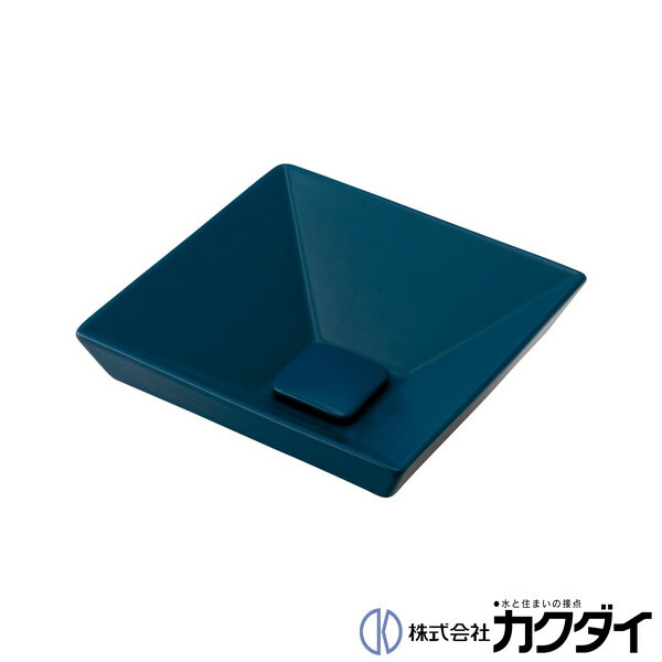 カクダイ KAKUDAI※メーカー直送のみ※【493-274-B】※角型手洗器 マットネイビー