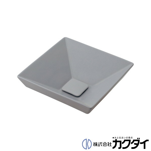 カクダイ KAKUDAI※メーカー直送のみ※【493-274-GY】※角型手洗器 マットグレー