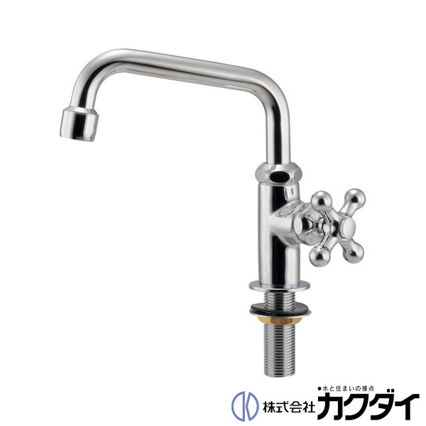 カクダイ KAKUDAI【718-131-CH】泡沫立形自在水栓 蛇口 旧品番700-851
