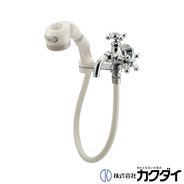 カクダイ KAKUDAI【704-153-13】ペット用双口水栓｜施主のミカタ