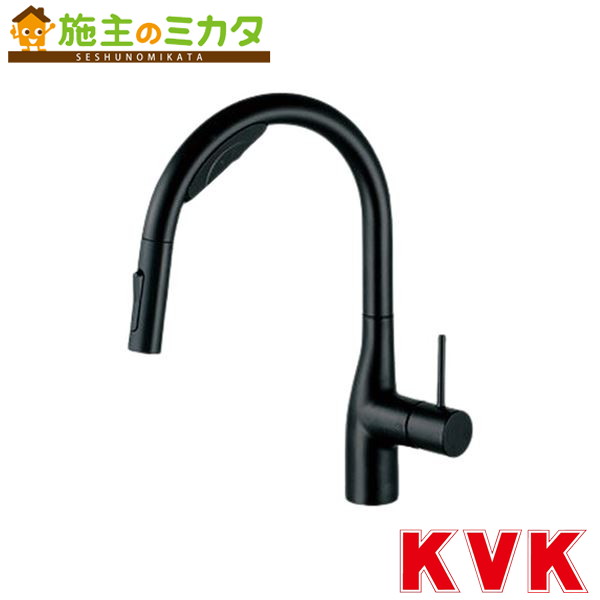 KVK【KM6092SCECM5】ビルトイン浄水器用シングルシャワー付混合栓 Wセンサー付 eレバー マットブラック キッチン用水栓|施主のミカタ