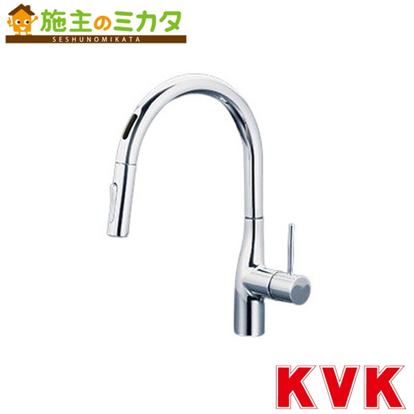 KVK【KM6071ZECHS】シングルシャワー付混合栓(センサー付) （ｅレバー）撥水 寒冷地用 混合水栓 蛇口
