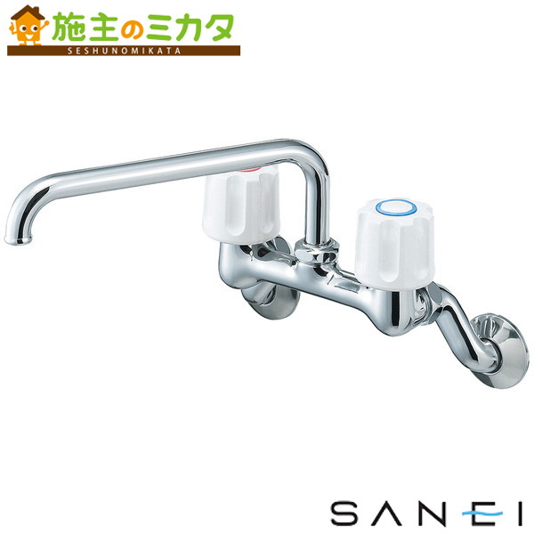 三栄水栓 SANEI【K211-W】ツーバルブ混合栓