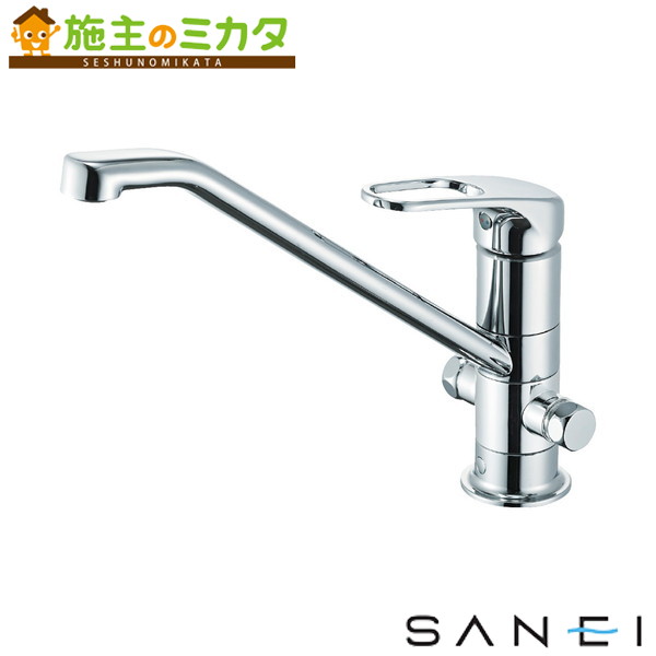 三栄水栓 SANEI【K87112ETJK-13】シングルワンホール分岐混合栓