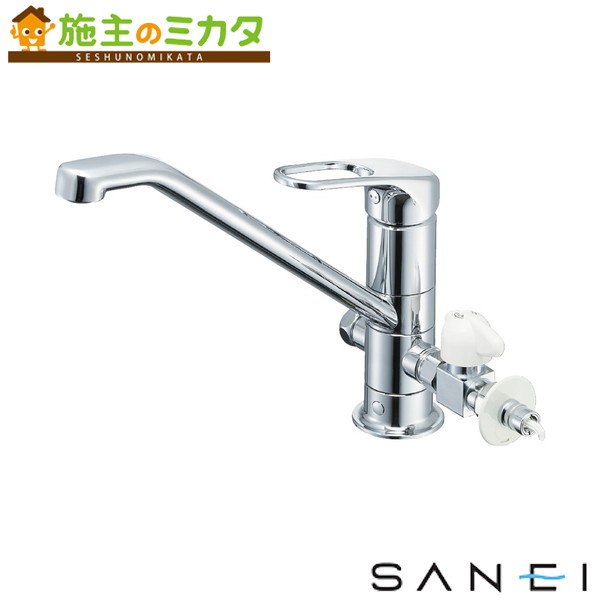 三栄水栓 SANEI【K87112ETJV-V2S】シングルワンホール分岐混合栓