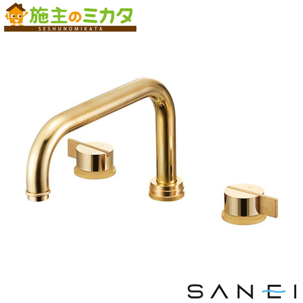 三栄水栓 SANEI【K91410-NCU-13】ツーバルブデッキ雑ぜ合わせる栓