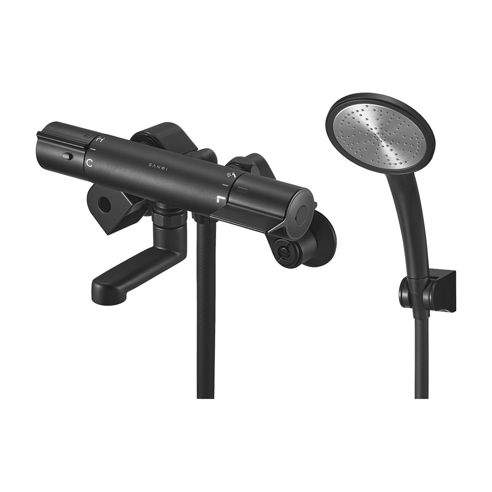 三栄水栓 SANEI【SK18C-5-S-MDP】サーモシャワー混合栓 受注生産品