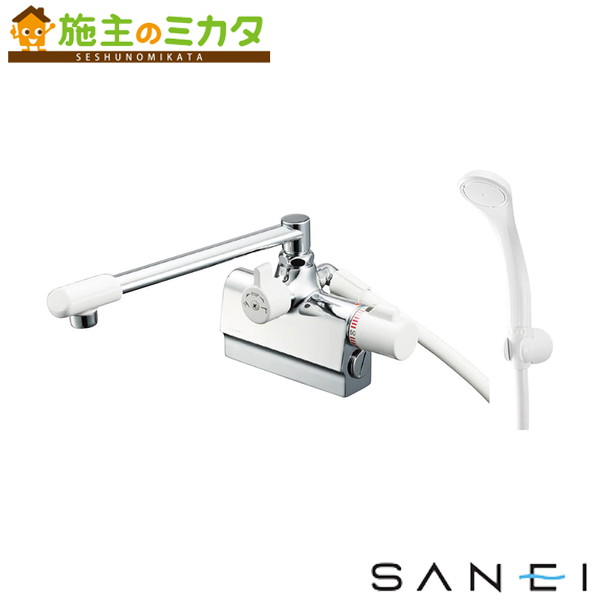 三栄水栓 SANEI【SK780D-W-13】サーモデッキシャワー練りあわせる栓