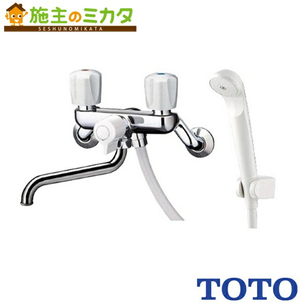 【美品】TOTO 2ハンドルシャワー金具 TMS27型 TOTO [TMS27C]TOTO 浴室用シャワー水栓 2ハンドルシャワー金具