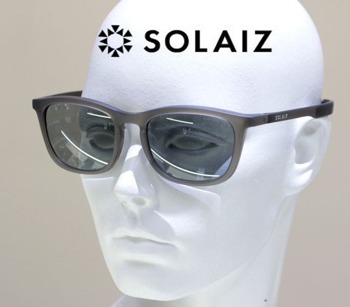 SOLAIZ ソライズ サングラス ユニセックスモデル 偏光レンズ UVカット・ブルーライトカット・HEVカット・近赤外線カット エイジングケアグラス 【SLD-003 Matt KHAKI / 偏光 GRY】正規品 送料無料｜時計・宝石・眼鏡の生巧堂