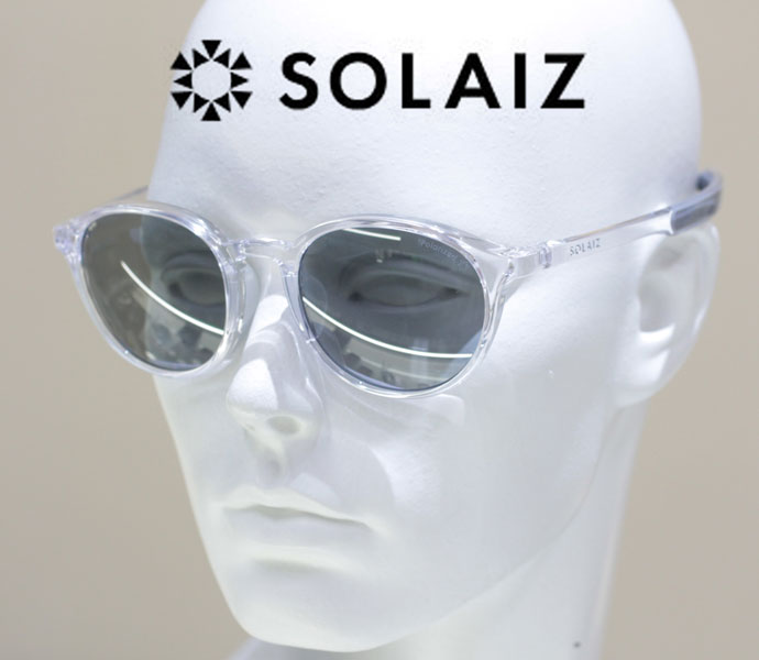 SOLAIZ ソライズ サングラス ユニセックスモデル 偏光レンズ UVカット・ブルーライトカット・HEVカット・近赤外線カット エイジングケアグラス 【SLD-002 OUTDOOR CRYSTAL / 偏光 GRY】正規品 送料無料｜時計・宝石・眼鏡の生巧堂